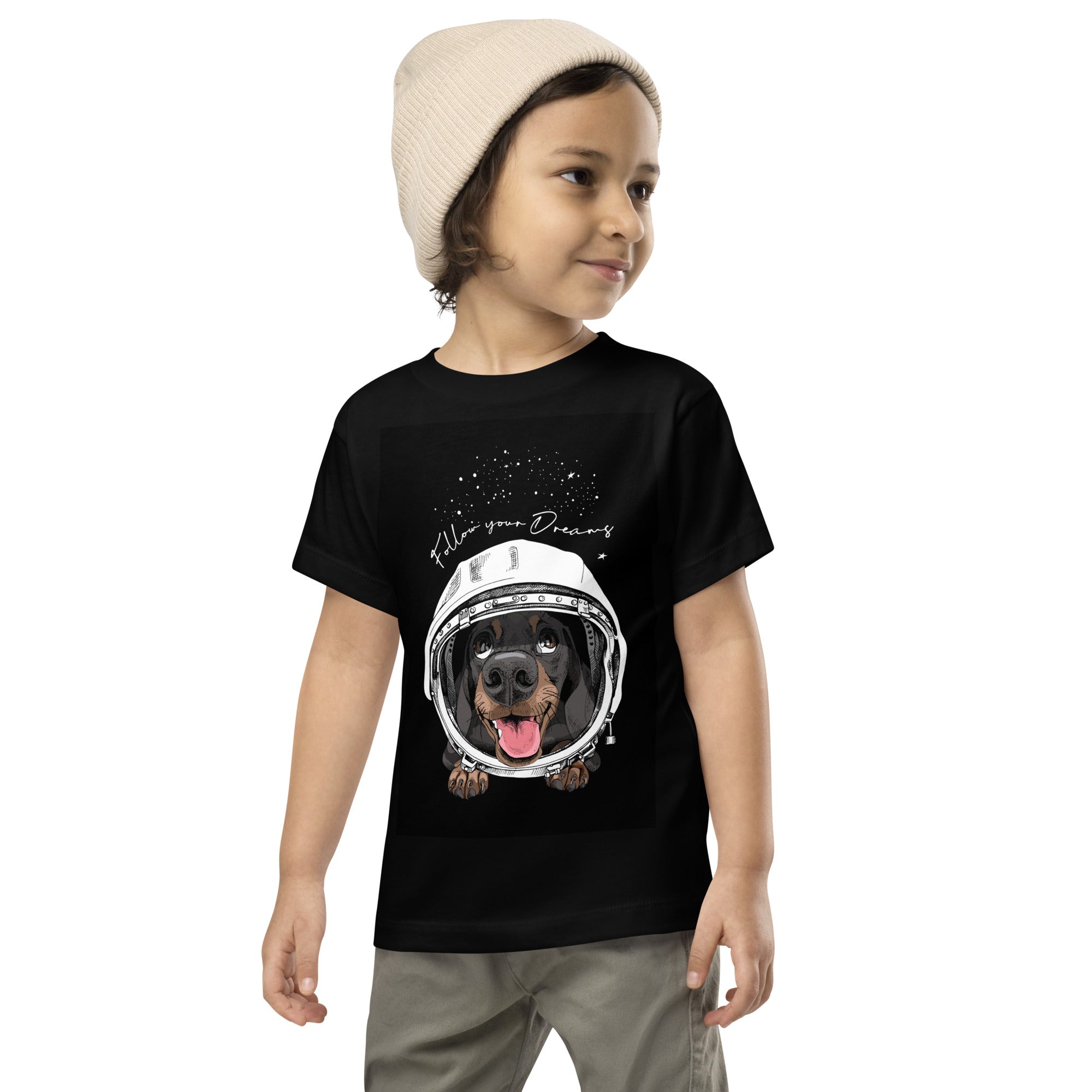 Space Dog Toddler Short Sleeve Tee