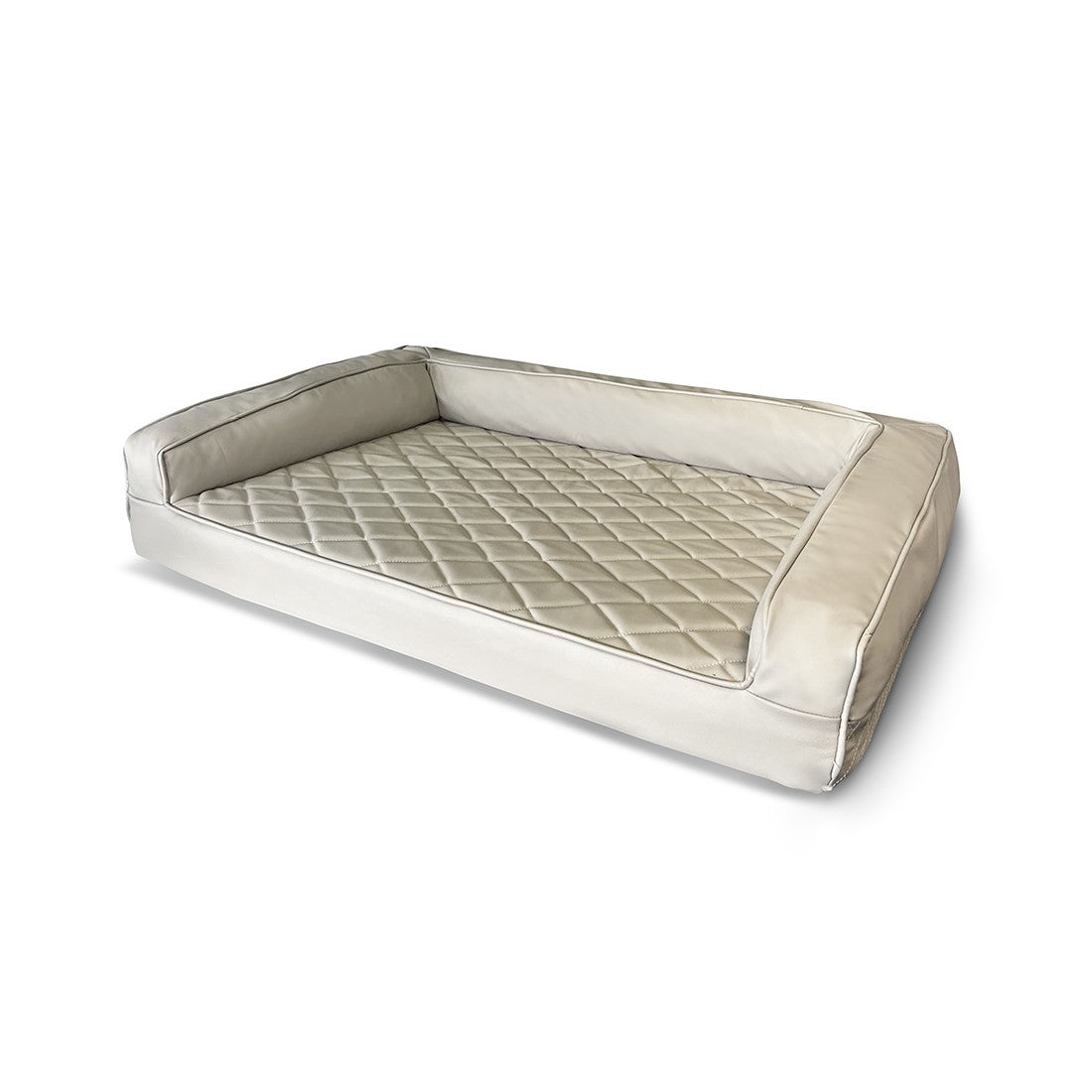 Grand Supreme Leather Dog Bed- Orthopedic Memory Foam Dog Bed