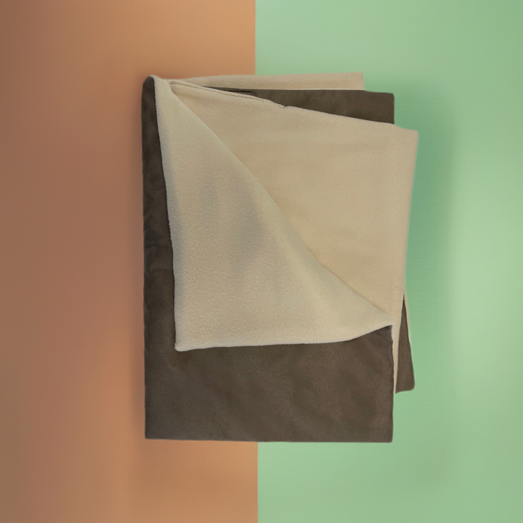 BuddyRest Soothe Anti Anxiety Weighted Dog Blanket Mocha XL