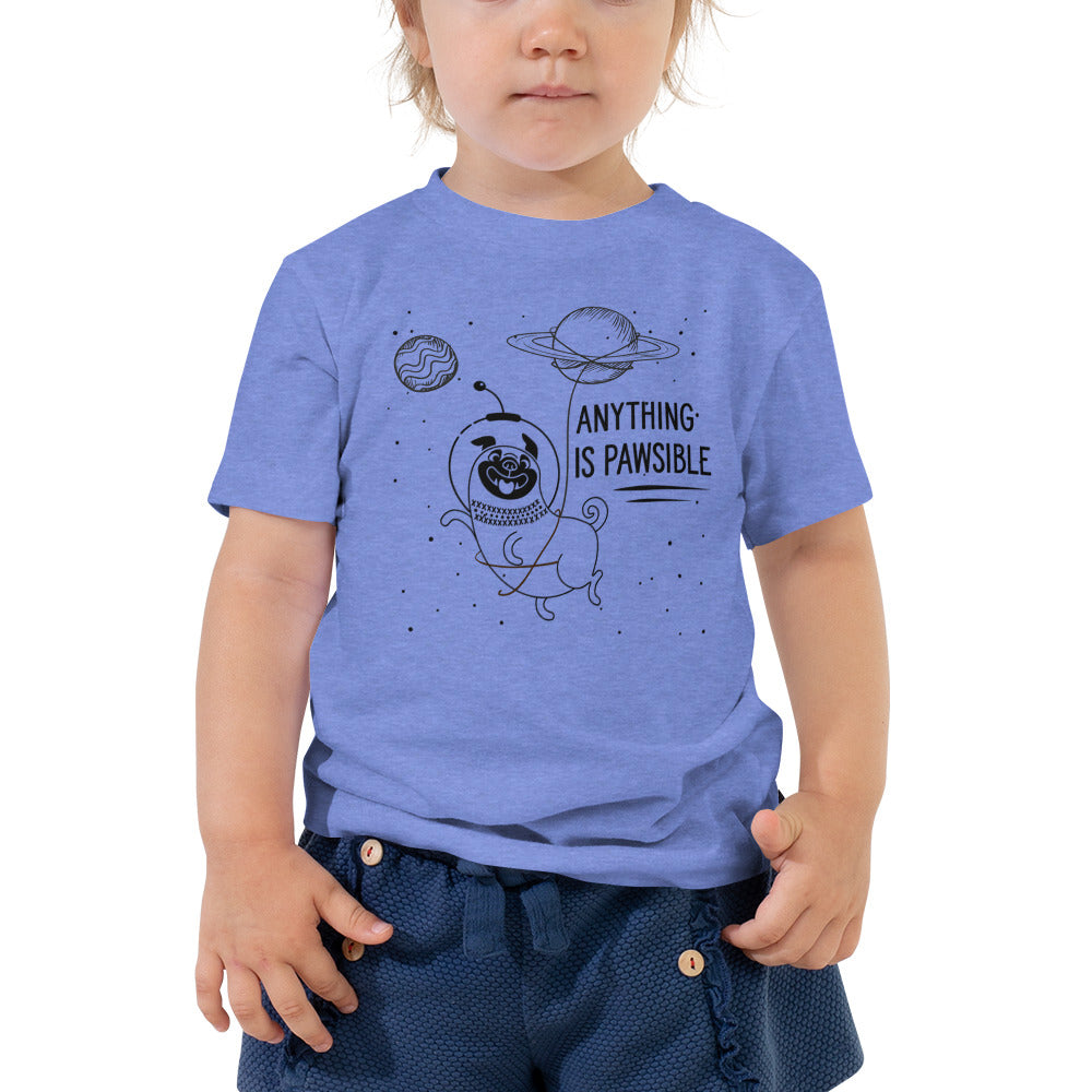 Anything is Pawsible Astro Toddler Short Sleeve Tee